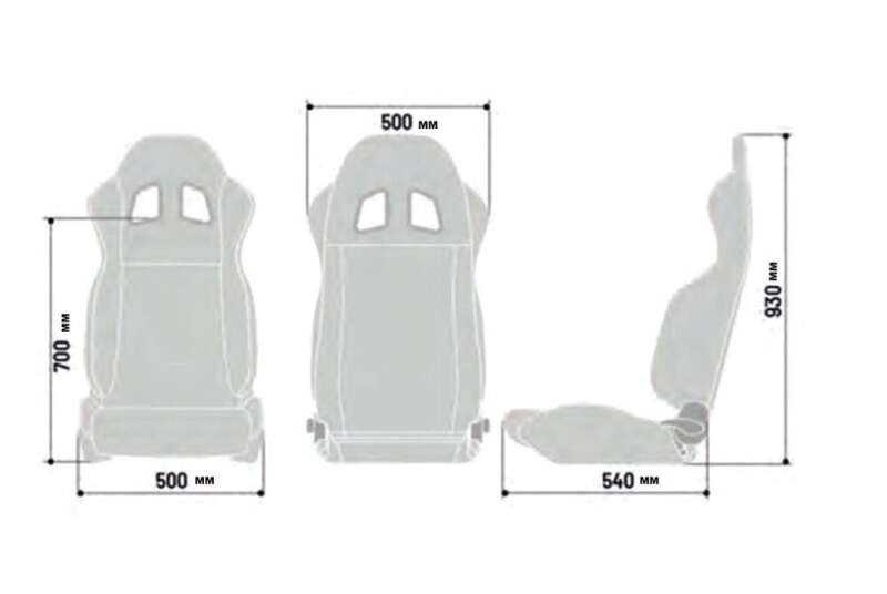 Sparco Seat R100 Black/Blu