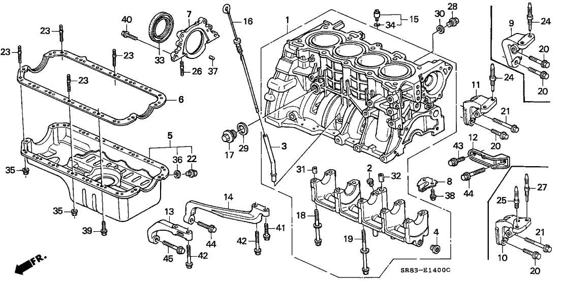 Honda - B/D - Series Oil Pan Bolt (6x18)