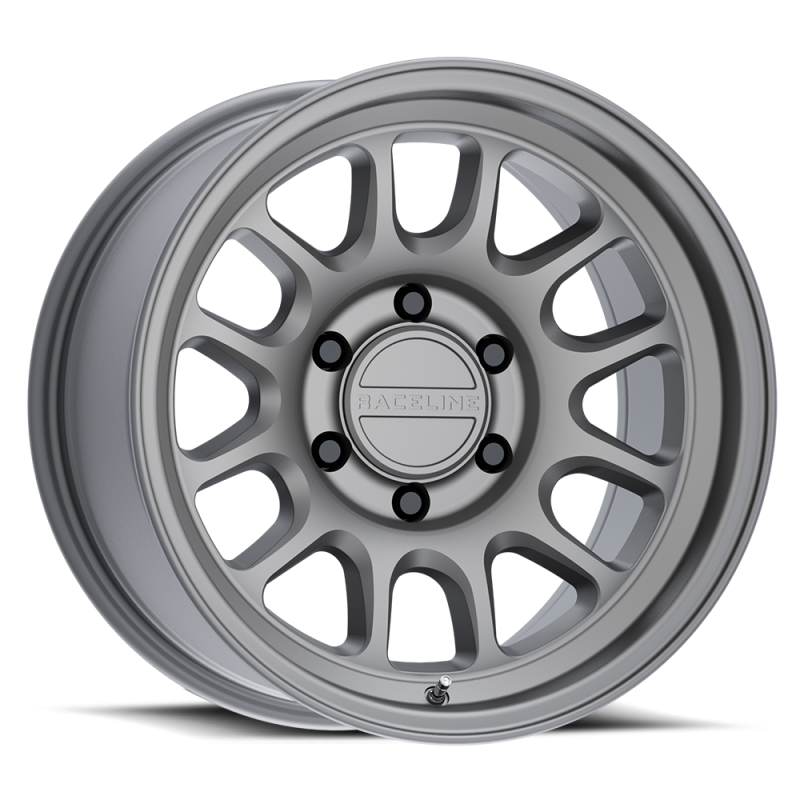 Raceline 958T Rogue 17x8.5in / 8X165.1 BP / 0mm Offset / 130.81mm Bore - Matte Titanium