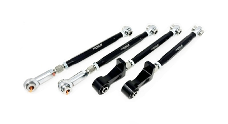 Torque Solution 04-07 Subaru Impreza WRX STI Rear Lateral Link Camber / Toe Arms - Black (Set of 4)