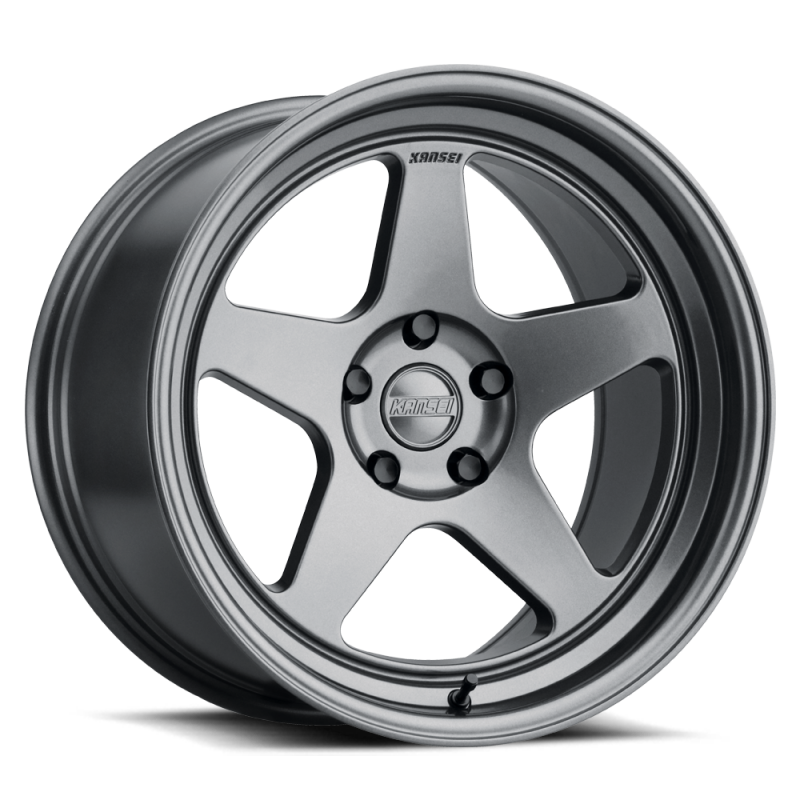 Kansei K12G Knp 18x8.5in / 5x100 BP / 35mm Offset / 73.1mm Bore - Gunmetal Wheel