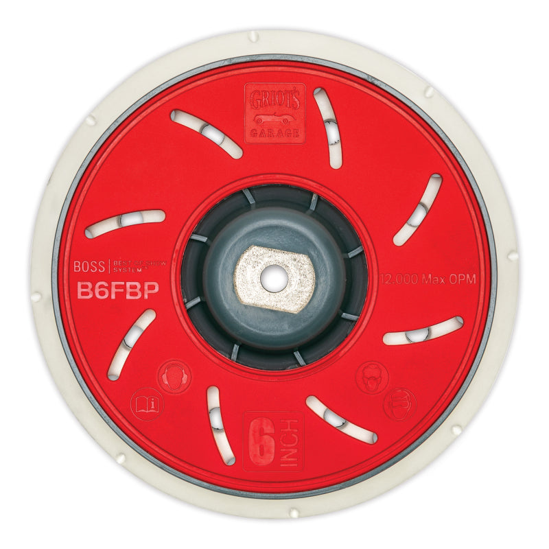 Griots Garage BOSS 6In Fanned Orbital Backing Plate