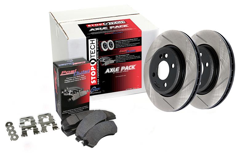 Street Axle Pack, Slotted, 4 Wheel