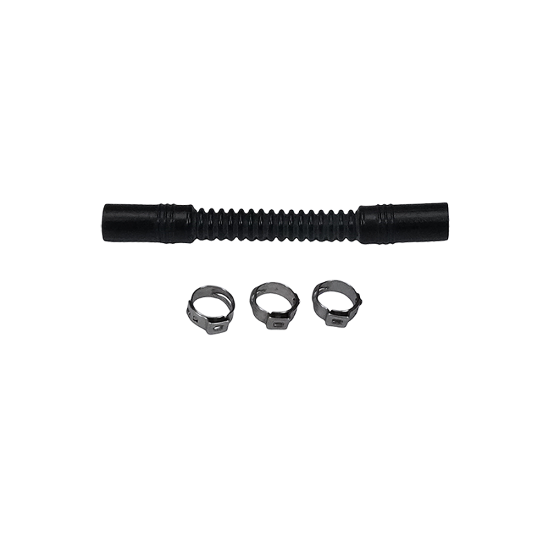 DeatschWerks Convoluted Tubing 100mm Length x 8mm ID Side 1 x 8mm ID Side 2 - Black