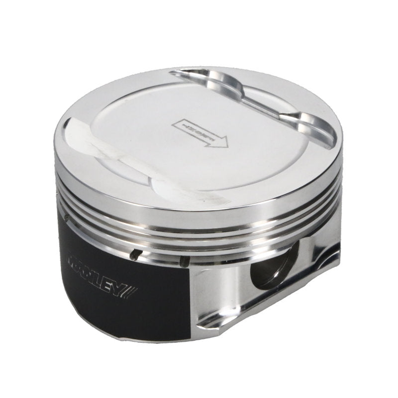 Manley Ford 3.7L Cyclone 3.780in Bore -5.0cc Dish (9.5:1 Comp) Coated Piston Set