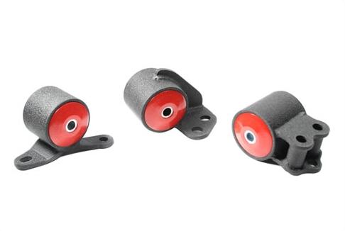 Innovative 94-97 Accord H-Series Black Steel Mounts 85A Bushings