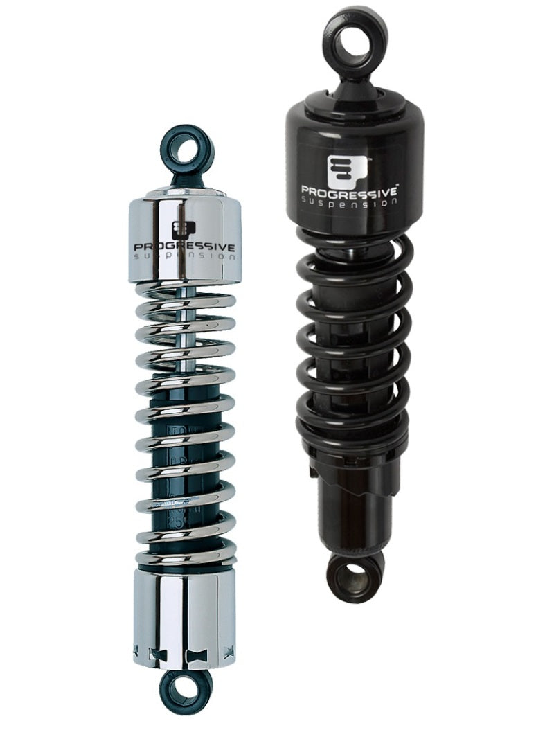 Progressive Harley-Davidson 412 Series Shocks 11.5in - Chrome