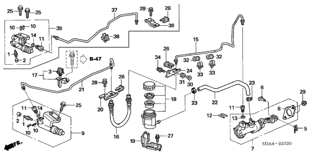 Honda - K-Series Clutch Slave Assembly