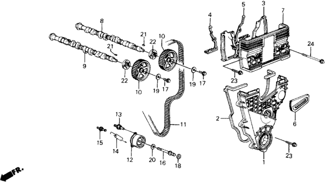 Honda - B-Series Engine Camshaft Seal (27x43x9)