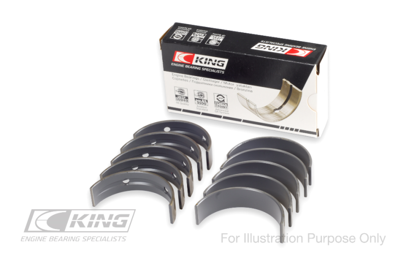 King Engine Bearings Ford 302 CID Coyote (Size 0.75) Main Bearing Set
