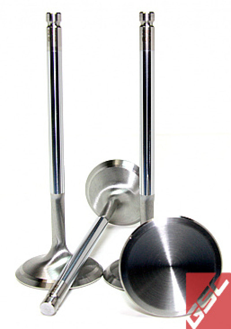 GSC P-D 2015+ Subaru FA20F WRX Chrome Polished Exhaust Valve - 30mm Head +1mm - Set of 50