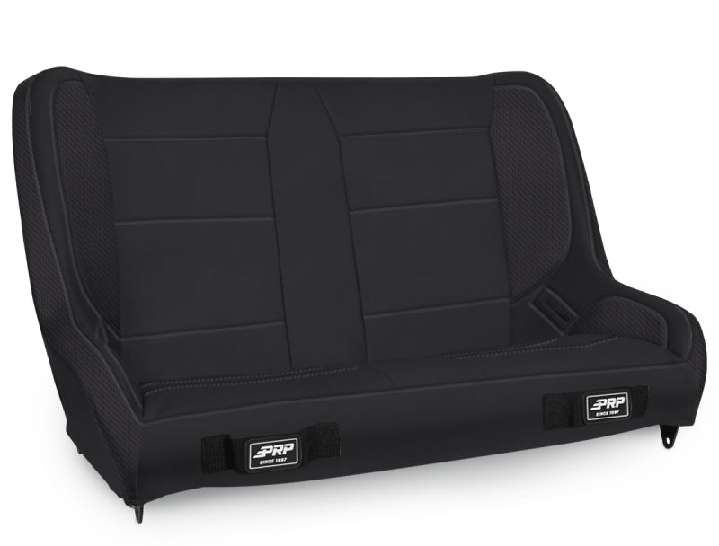 PRP Jeep CJ-7/Wrangler YJ Elite Series Rear Bench- Black Vinyl