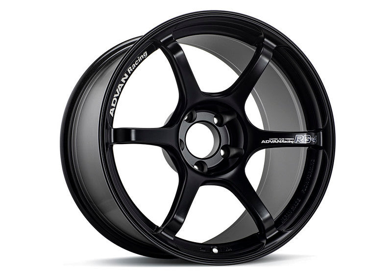 Advan RG-4 18x9.5 +35 5x114.3 Semi Gloss Black Wheel