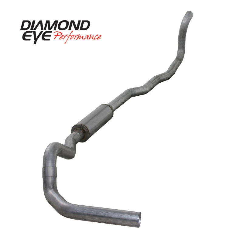 Diamond Eye KIT 4in CLAMP Turbo Back SGL AL: 89-93 DODGE CUMMINS 5.9L