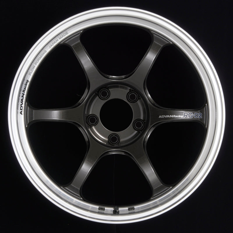 Advan RG-D2 17x8.0 +47 5x100 Machining and Black Gunmetallic Wheel