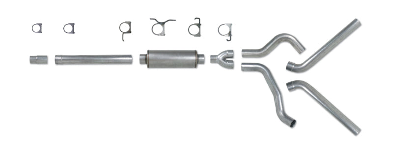 Diamond Eye KIT 4in Catback DUAL SS: 94-97 FORD 7.3L F250/F350 PWRSTROKE