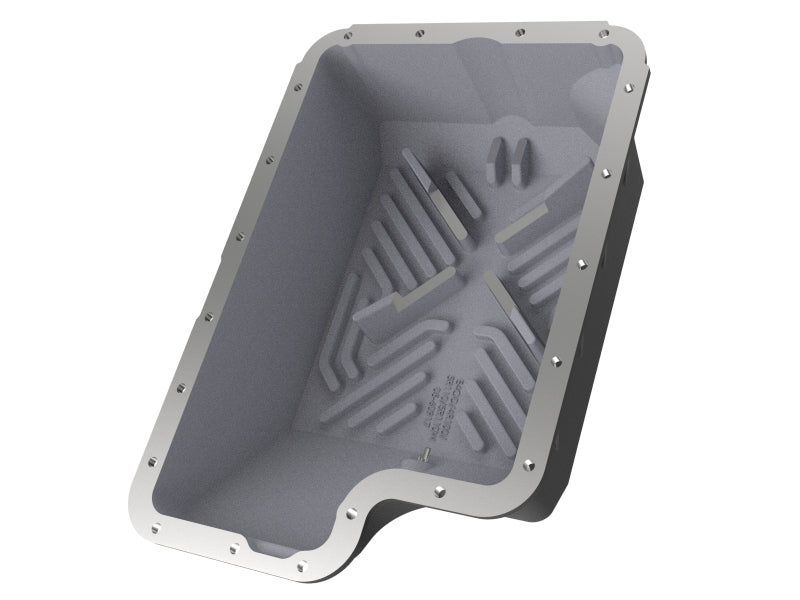 aFe Transmission Pan (Black); Ford Diesel Trucks 03-10 V8-6.0/6.4L (td)