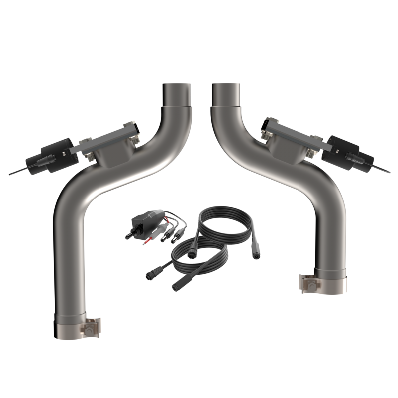 2015-2017 Ford Mustang GT QTP Aggressor Cutout Pipes