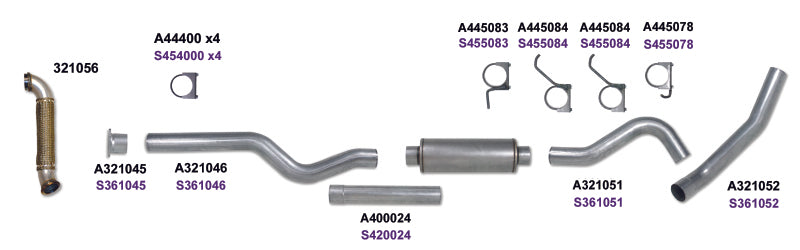 Diamond Eye KIT 4in Catback Single w/ TDP SS 04-05 Chevy/GMC 6.6L Duramax 2500/3500