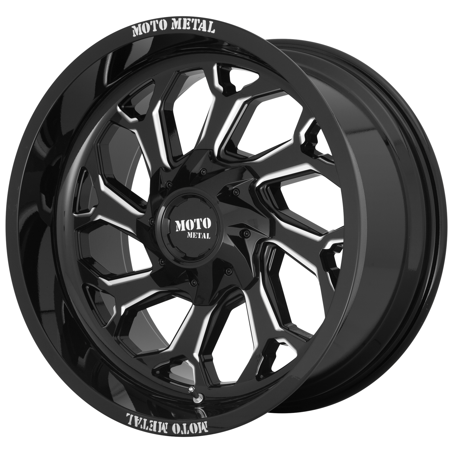 Moto Metal - MO999 20x10 6x135.00/6x139.70 GLOSS BLACK MILLED (-18 mm)