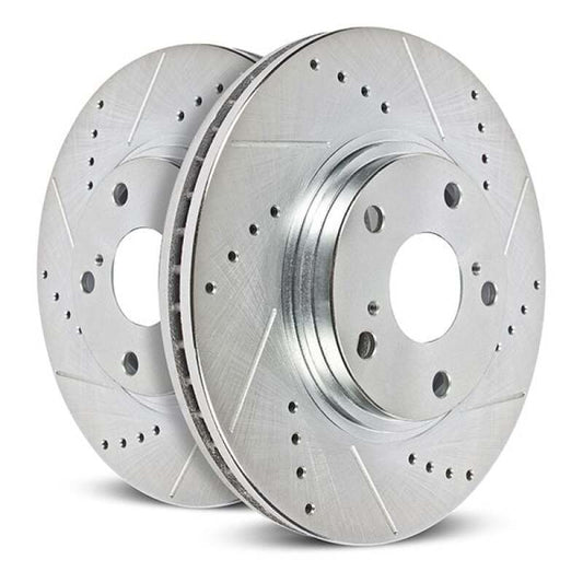 Power Stop 22-23 Ram ProMaster 1500 Rear Drilled & Slotted Rotor (Pair)