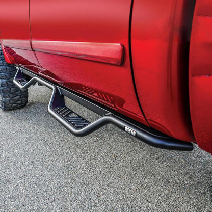 Westin 1999-2016 Ford F-250/F-350/F-450/F-550 Crew Cab Outlaw Drop Nerf Step Bars Textured Black