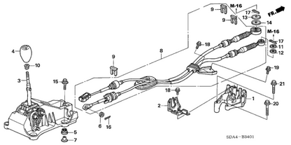 Honda - Type-R Shift Knob Change Lever Flange Nut