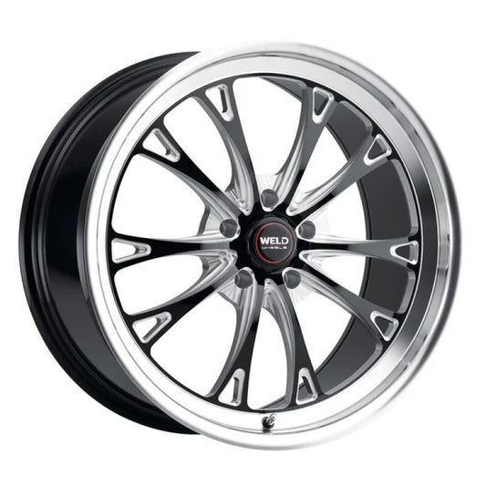 Weld Belmont Drag 20x5 / 5x114.3 BP / -34 ET / 1.66 BS / Gloss Black MIL DIA 78.1