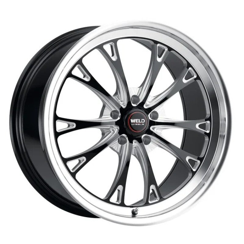 Weld S157 20X5 Belmont Drag 5X120 ET-23 BS2.1 Gloss Black MIL Dia 78.1