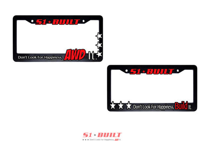 S1 Built - License Plate Frames - Plastic