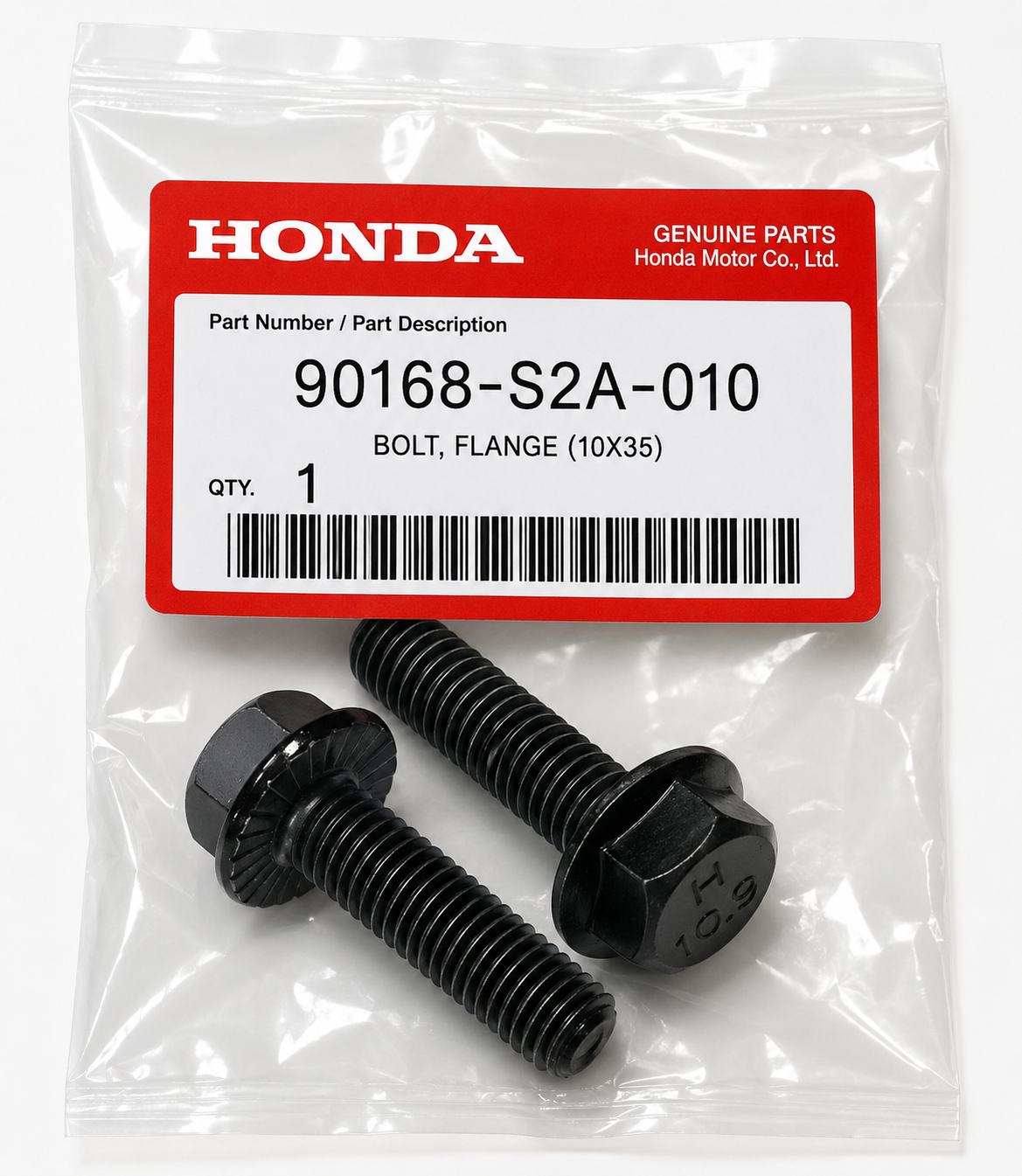 Honda - Genuine Honda Flange Bolt | 90168-S2A-010 | 10x35