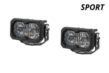Diode Dynamics C2 2.0 Sport White SAE Driving Standard ABL (pair)