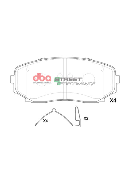 DBA 2018+ Mitsubishi Eclipse Cross SP Performance Front Brake Pads