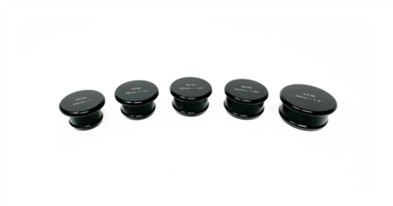 Torque Solution Billet Aluminum Hose Blanking Plug Set (5 Sizes - 25 thru 38mm / 1 thru 1.5in)