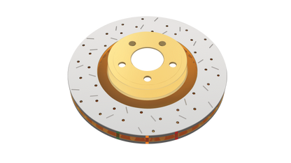 DBA 03-06 BMW Z4 2.5L Front Drilled & Slotted 4000 Series Rotor