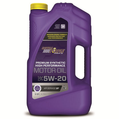 Royal Purple Premium Synthetic High Performance Multi-Grade 5W-20 Motor Oil - 5 Quart