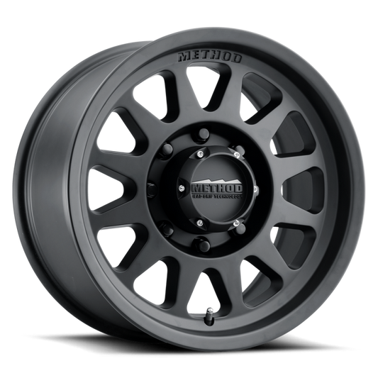 Method MR704 HD 17x9 18mm Offset 8x180 130.81mm CB Matte Black Wheel