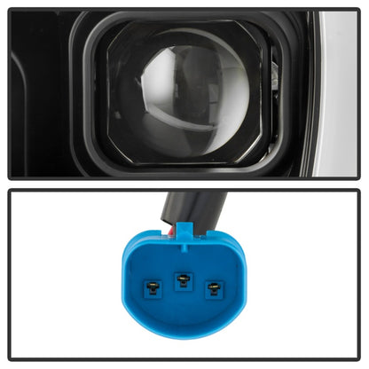 Spyder Apex 05-08 Nissan Frontier High-Power LED Module Headlights - Black (PRO-YD-NF05AP-SEQGR-BK)