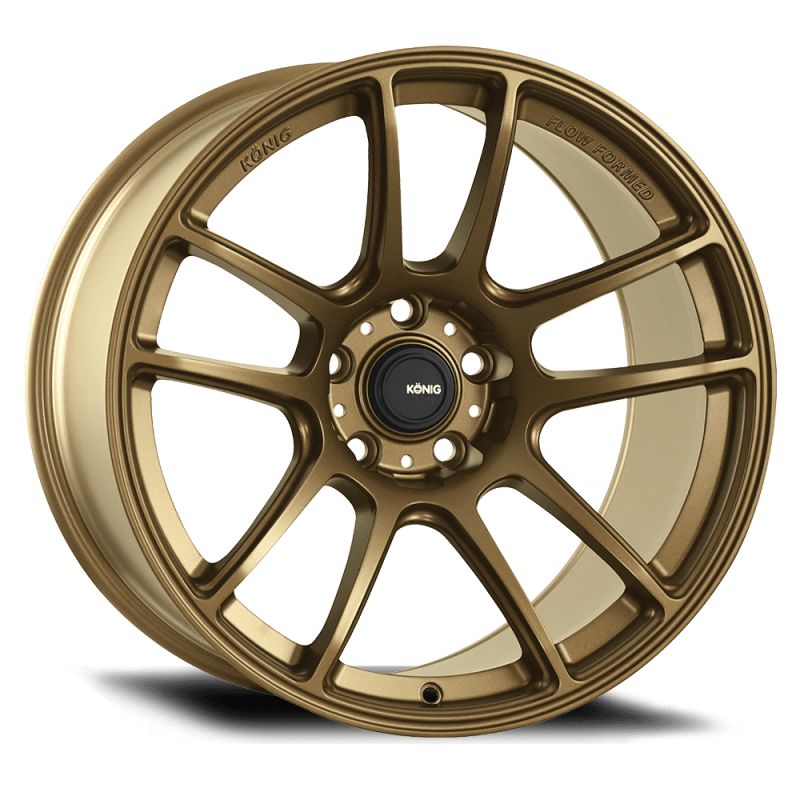 Konig Heliogram 18X9.5 5X114.3 ET25 Matte Bronze Knurled Bead Flow Formed