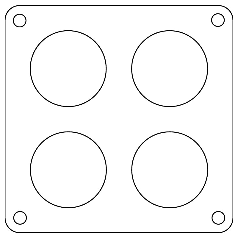 Cometic Holley 4500 Dominator .047in Fiber Carburetor Gasket - 1.75in Holes - 4-Hole
