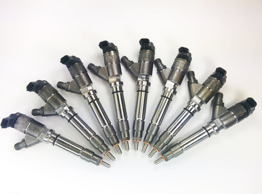 DDP 06-07 Chevrolet Duramax 6.6L LBZ Reman Injector Set - 50hp (20% Over)