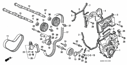 Honda - B-Series Camshaft Oil Seal (29x43x8) (Arai)