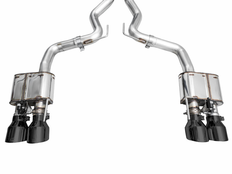 AWE 2024 Ford Mustang GT Fastback S650 RWD SwitchPath Catback Exhaust w/ Quad Diamond Black Tips