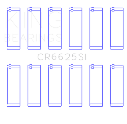 King Engine Bearings Chevrolet 262 (Size +1.0mm) Connecting Rod Bearing Set