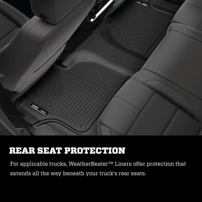 Husky Liners 19-22 Lexus UX200/2025 UX300H Weatherbeater Front & 2nd Seat Floorliner (3pc Set) - Blk