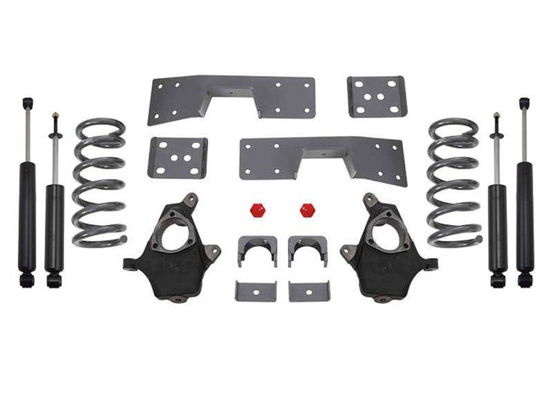 MaxTrac 99-06 GM C1500 2WD V8 4in/6in Lowering Spindle Kit