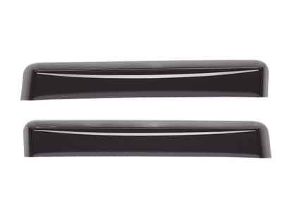 WeatherTech 05-13 Toyota Tacoma Double Cab Rear Side Window Deflectors - Dark Smoke