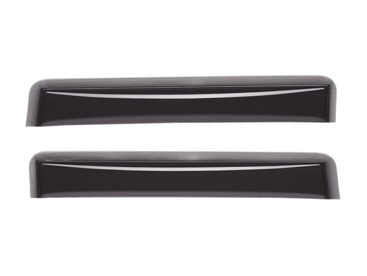 WeatherTech 14+ Chevrolet Silverado Double Cab Rear Side Window Deflectors - Dark Smoke