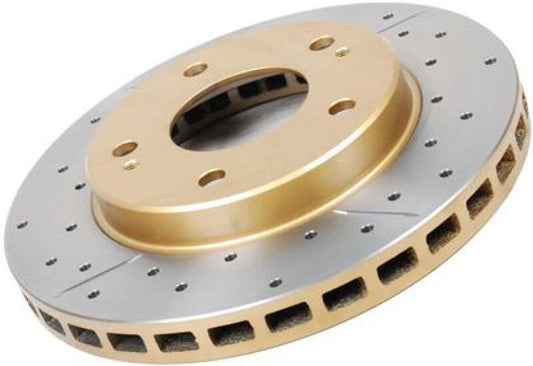 DBA 06-13 Mini Cooper R56 Front Slotted & Drilled Street Gold Series Rotor