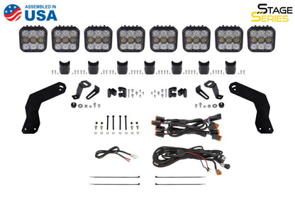 Diode Dynamics 17-24 Can-Am Maverick X3 SS5 Sport CrossLink Roof Lightbar Kit - White Combo